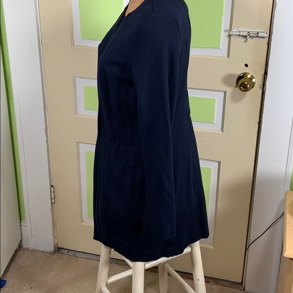 Cabi $198 Lido Jacket Size M Navy Blue Ponte Knit 3 button Coat/ Blazer #5093 - Picture 4 of 9